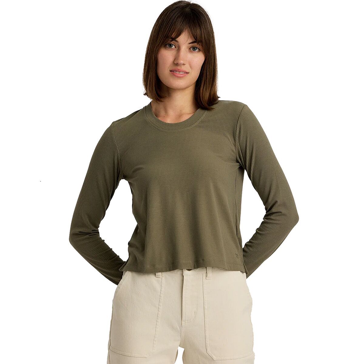Free Fly Ribbed Long-Sleeve Shirt - Women