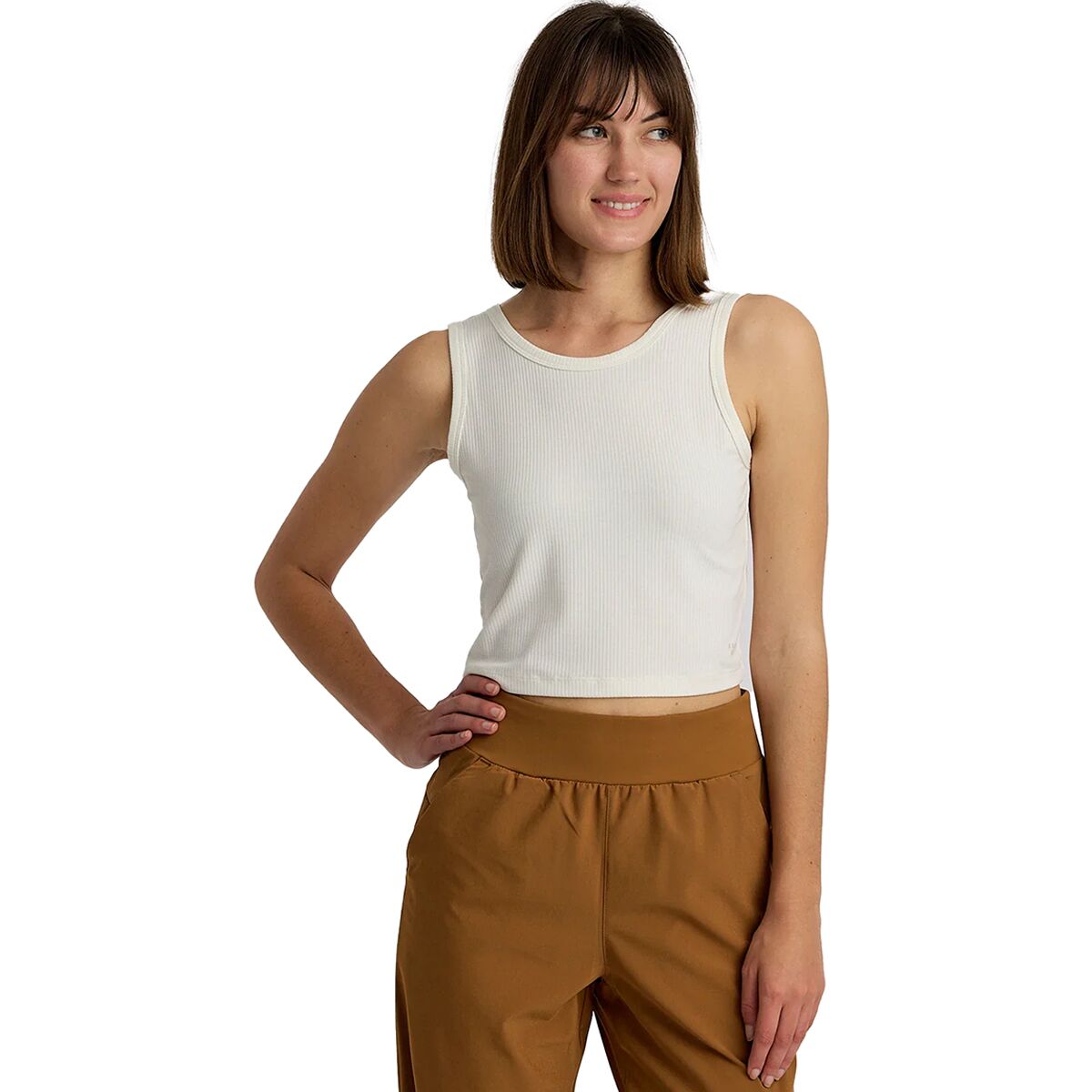 Image of Free Fly Ribbed Tank Top - Women's Sea Salt, XS