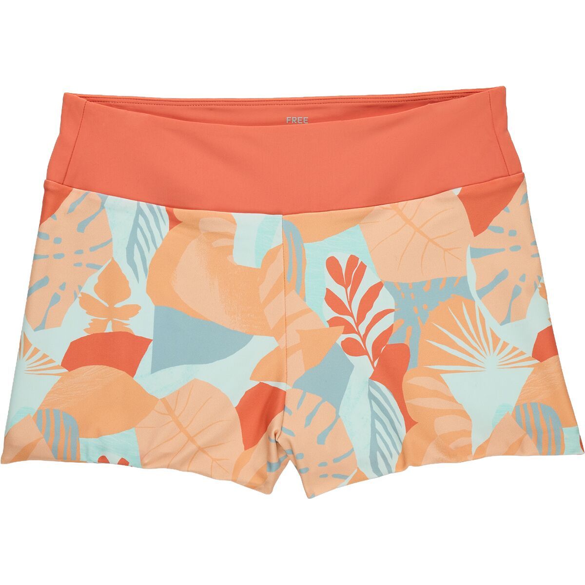 Image of Free Fly Wavebound Surf Short - Women's Calypso Print Light Coral, S
