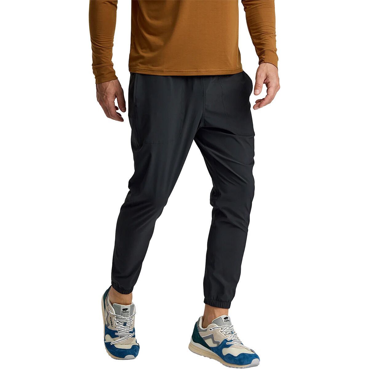 Image of Free Fly Active Breeze Jogger - Men's Black Sand, L