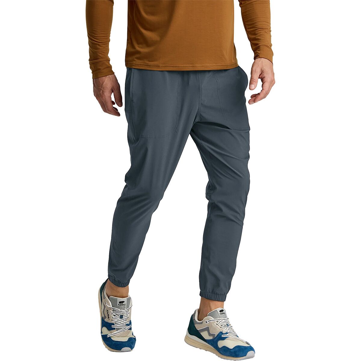 Image of Free Fly Active Breeze Jogger - Men's Storm Cloud, L