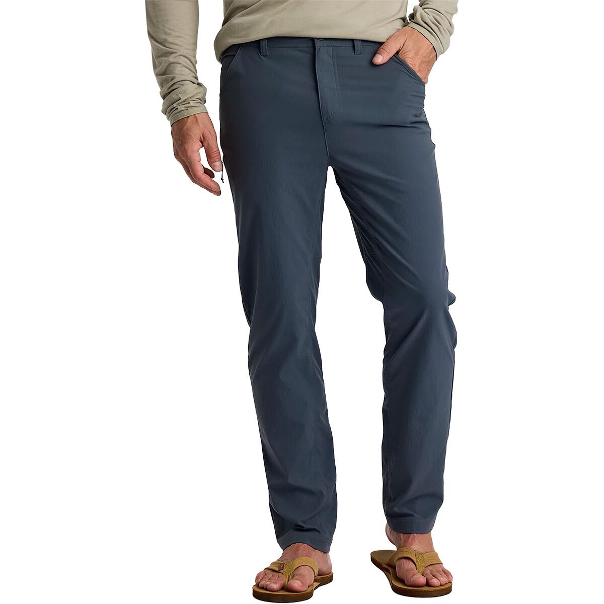 Image of Free Fly Topogrid Pant - Men's Storm Cloud, 38x32