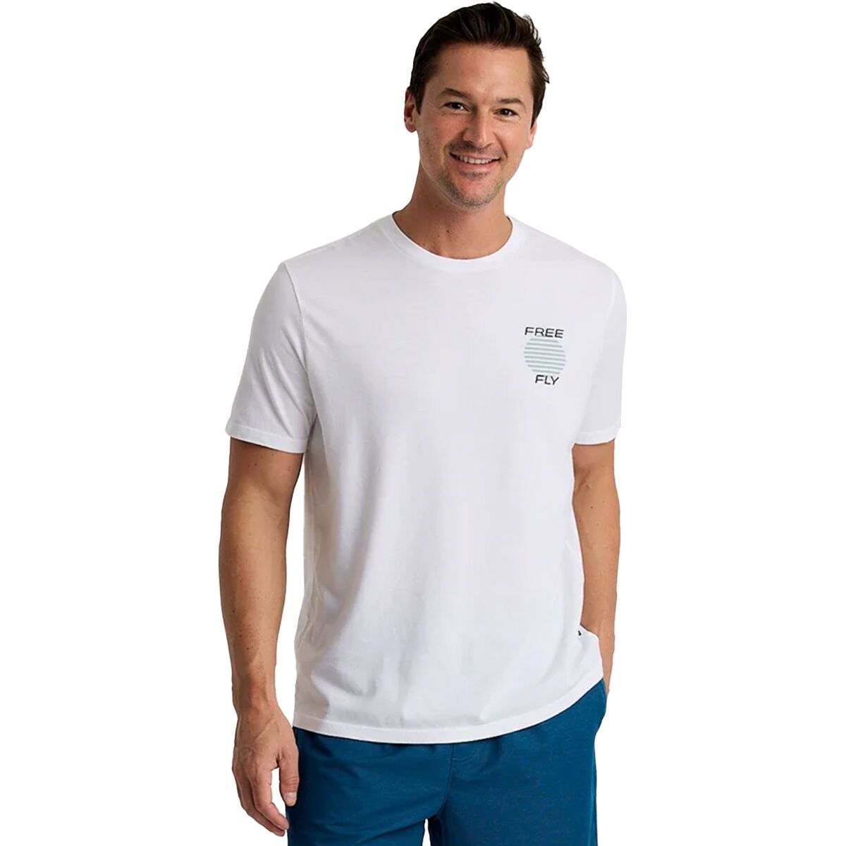 Free Fly Free Fly Waverider T-Shirt - Men's White, S