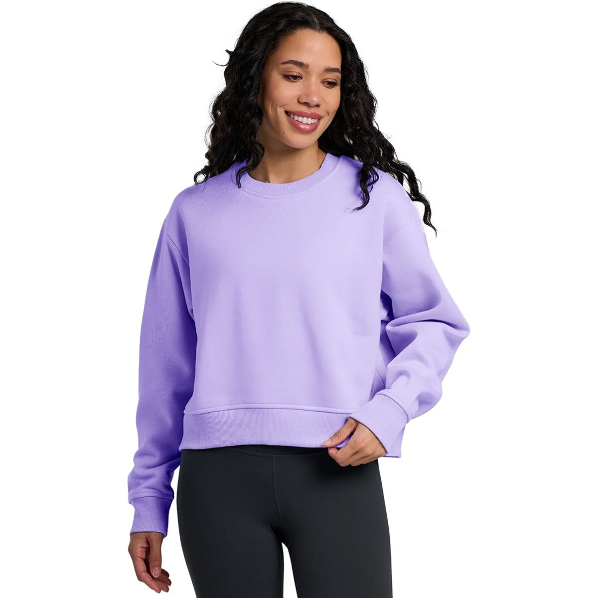 Image of Free Fly Northcoast Fleece Crew - Women's Bright Lavender, XL