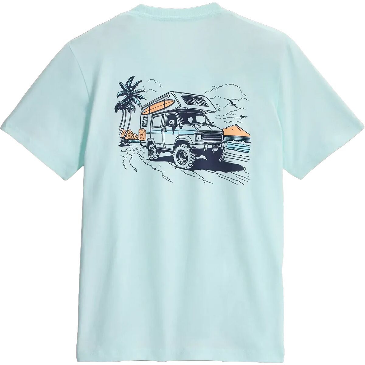 Image of Free Fly Adventure Rig T-Shirt - Kids' Heather Tropic Sea, XS