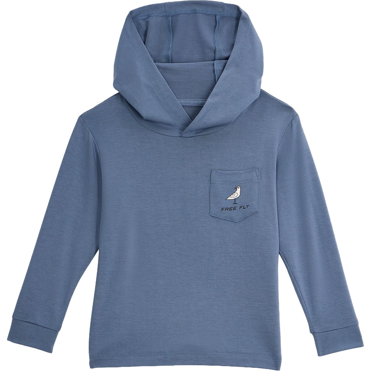 Image of Free Fly Shade Graphic Hoodie - Toddlers' Born To Roam Pacific Blue, 5T