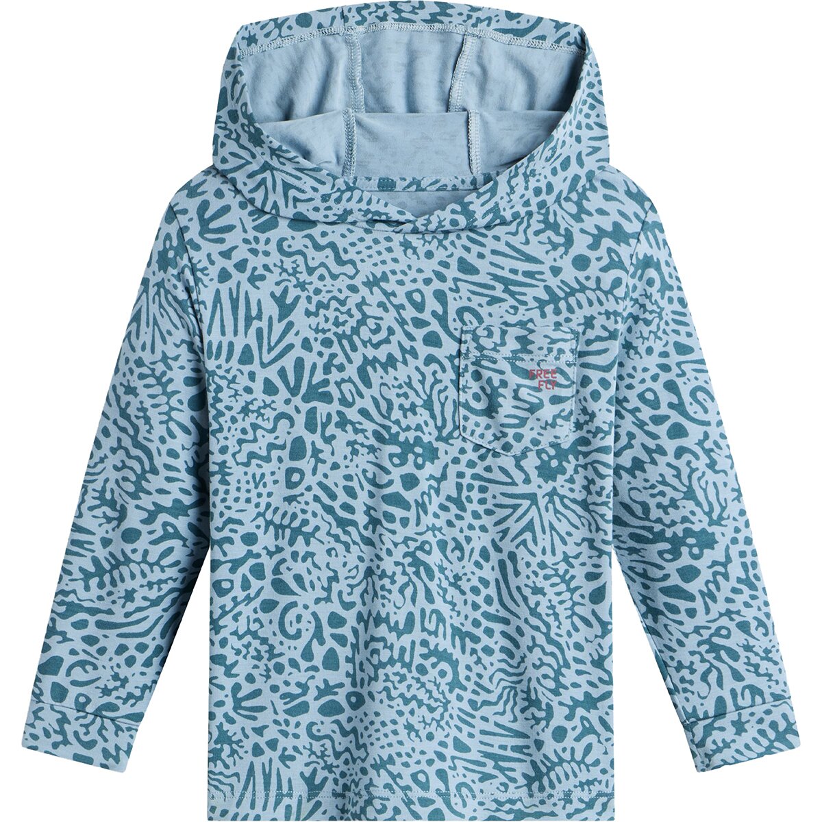 Image of Free Fly Shade Hoodie - Toddlers' Drifter Print Sea Pine, 5T