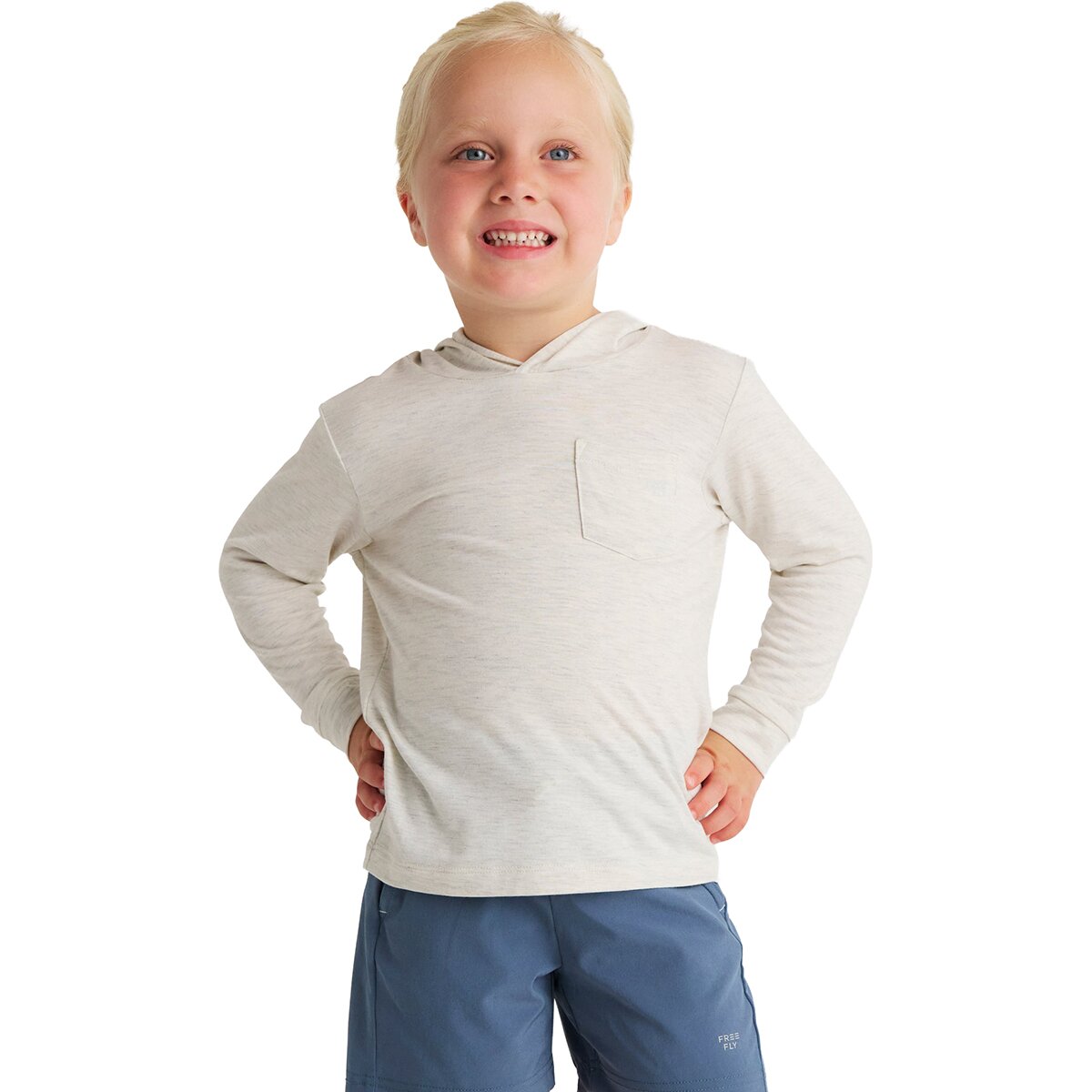 Image of Free Fly Shade Hoodie - Toddlers' Off White Heather, 3T