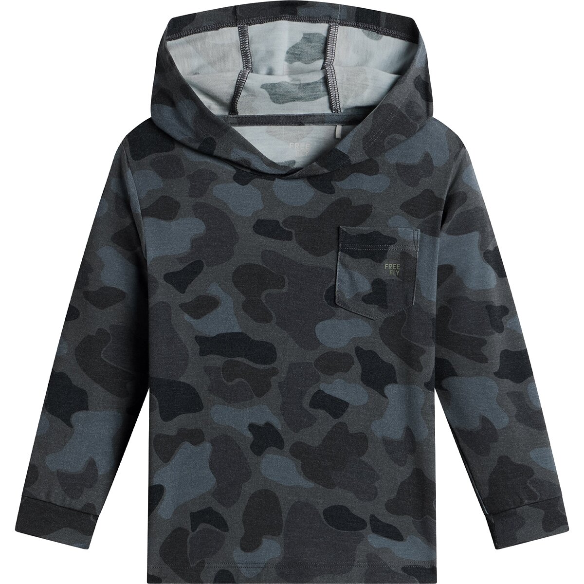 Image of Free Fly Shade Hoodie - Toddlers' Vintage Camo Black, 5T
