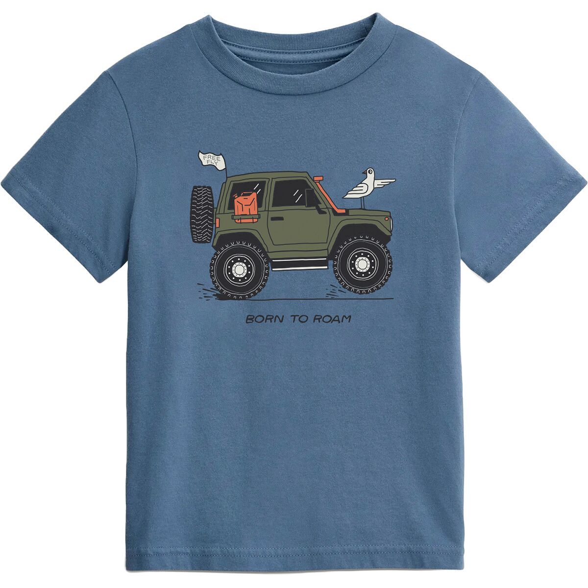 Image of Free Fly Born To Roam T-Shirt - Toddlers' Pacific Blue, 3T