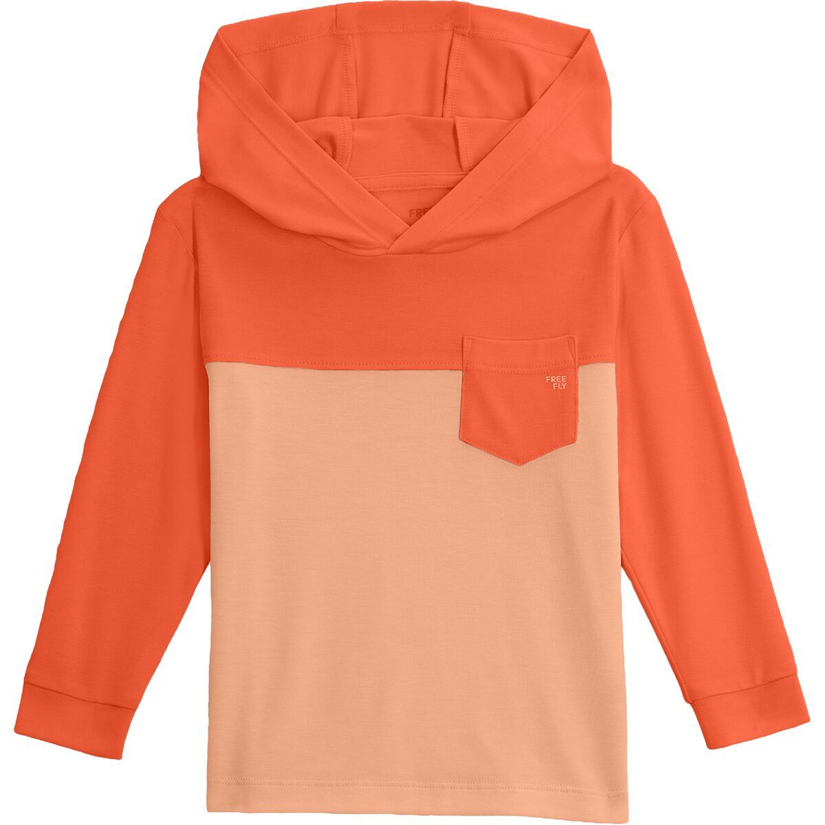 Image of Free Fly Colorblock Shade Hoodie - Toddlers' Flamingo/Coral Peach, 3T