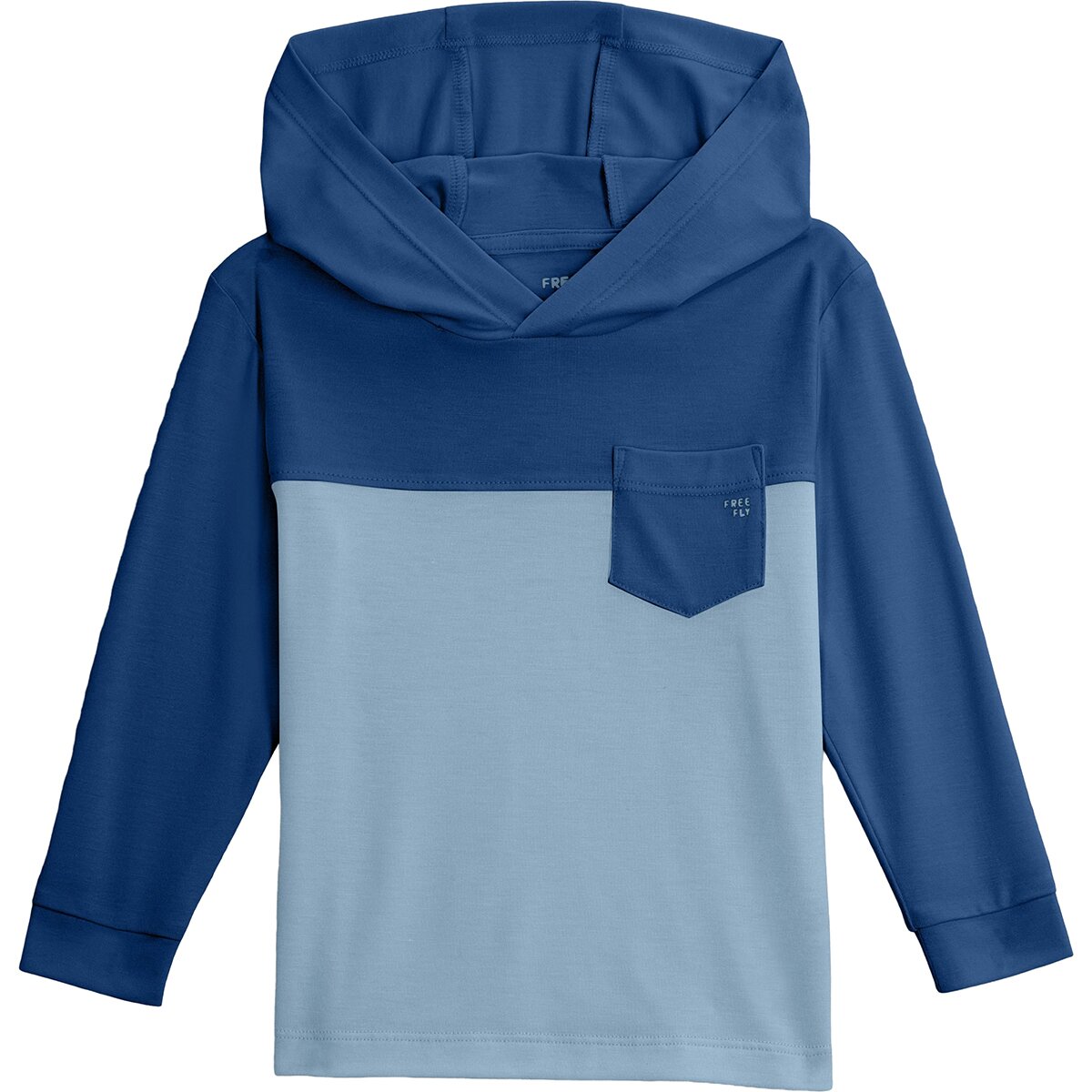 Image of Free Fly Colorblock Shade Hoodie - Toddlers' True Navy/Blue Fog, 3T