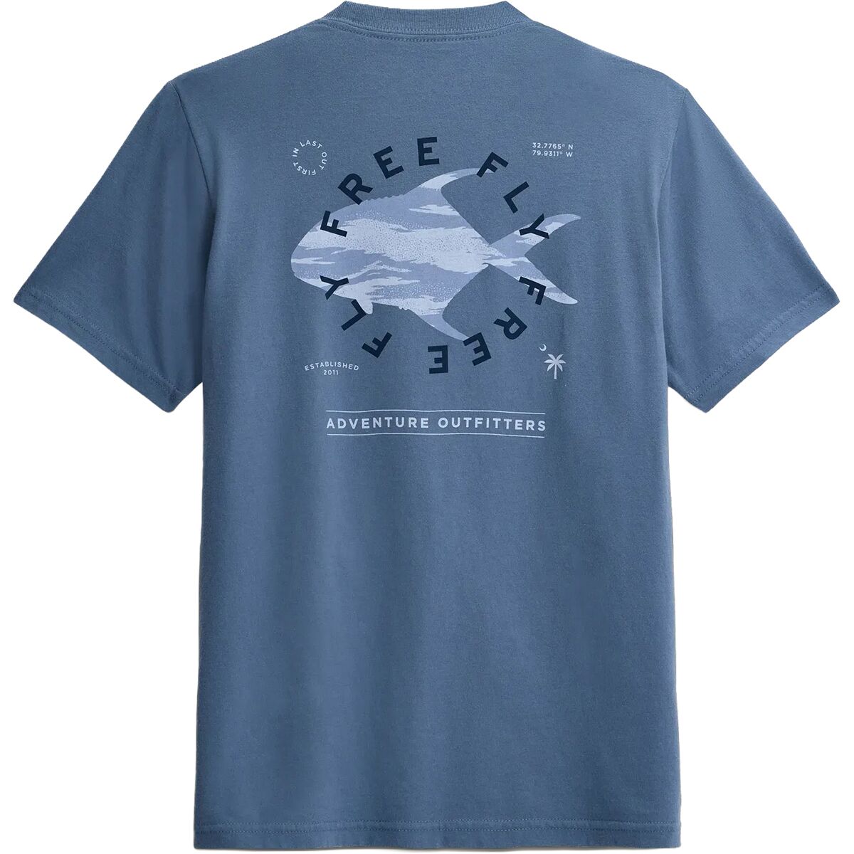 Image of Free Fly Target Species T-Shirt - Kids' Pacific Blue, S