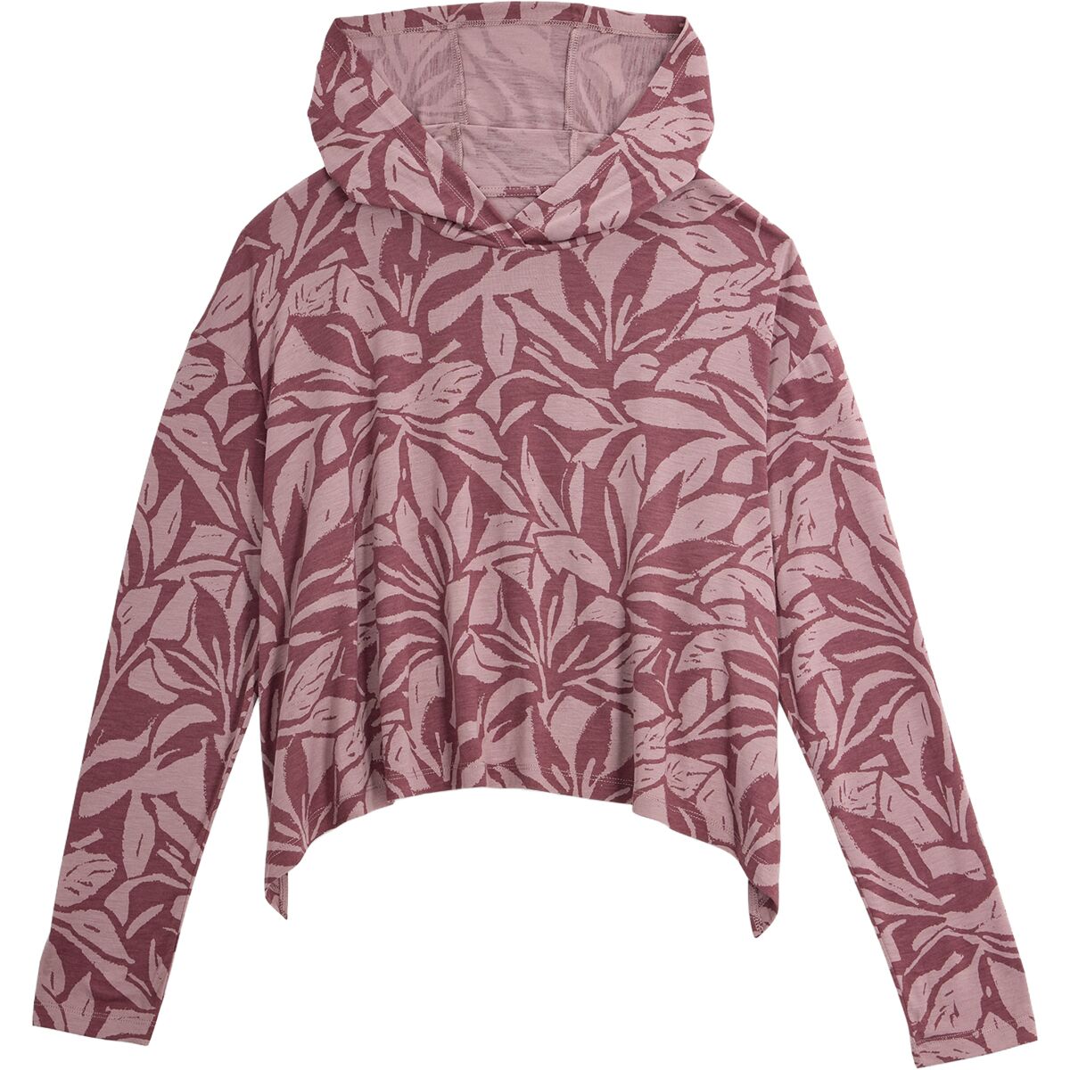 Image of Free Fly Lightweight Cropped Hoodie - Women's Canopy Print Fig, M