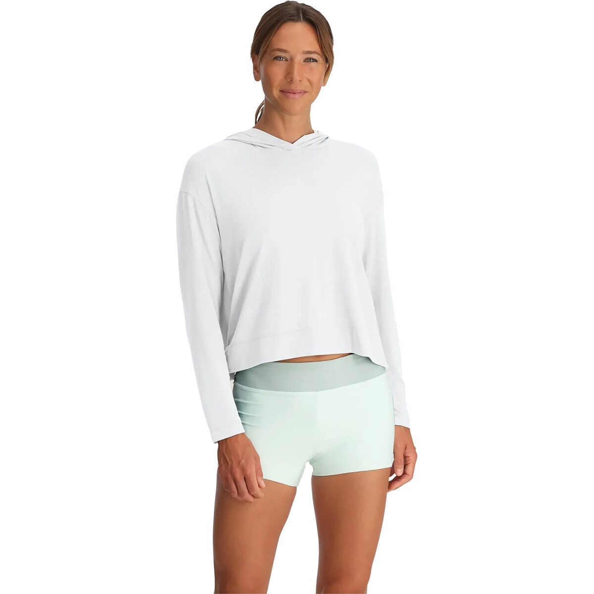 Image of Free Fly Shade Crossover Hoodie - Women's Bright White, XL
