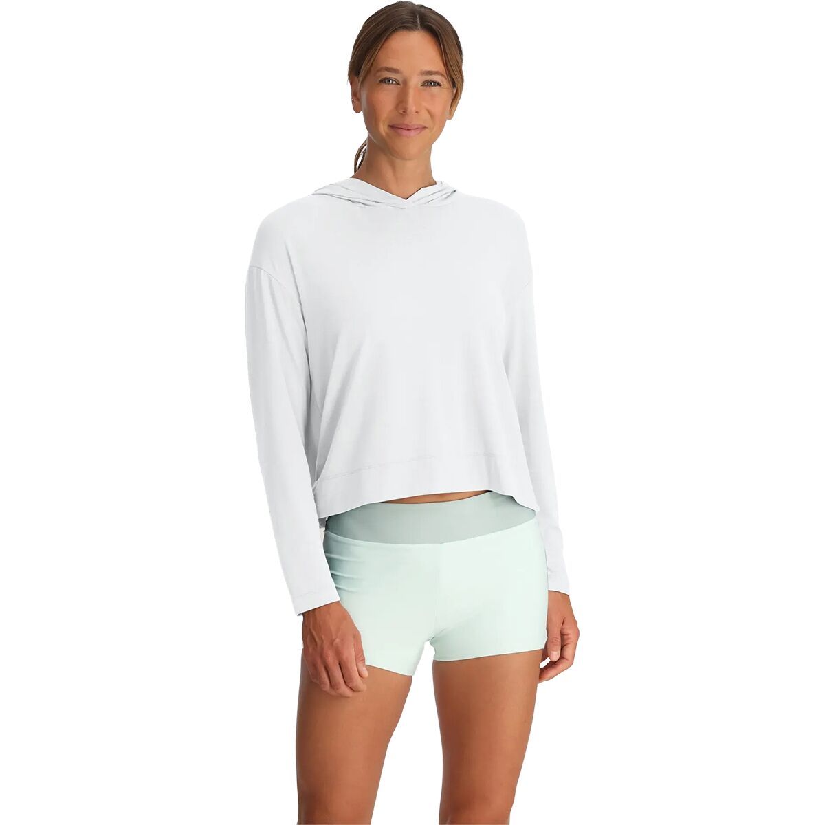 Image of Free Fly Shade Crossover Hoodie - Women's Bright White, XL