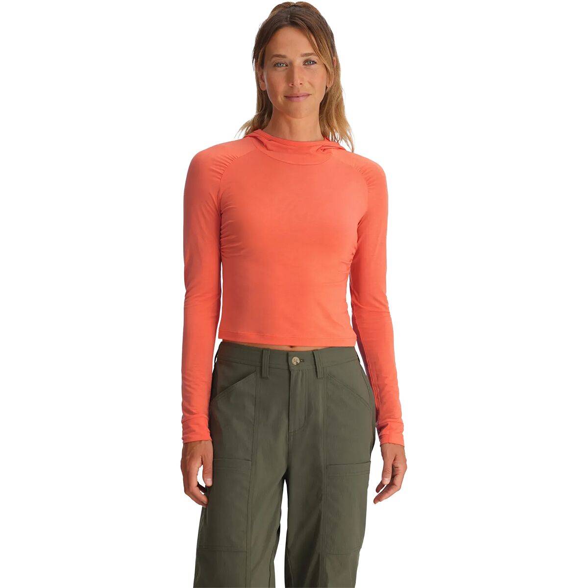 Image of Free Fly Elevate Lightweight Fitted Hoodie - Women's Flamingo, L
