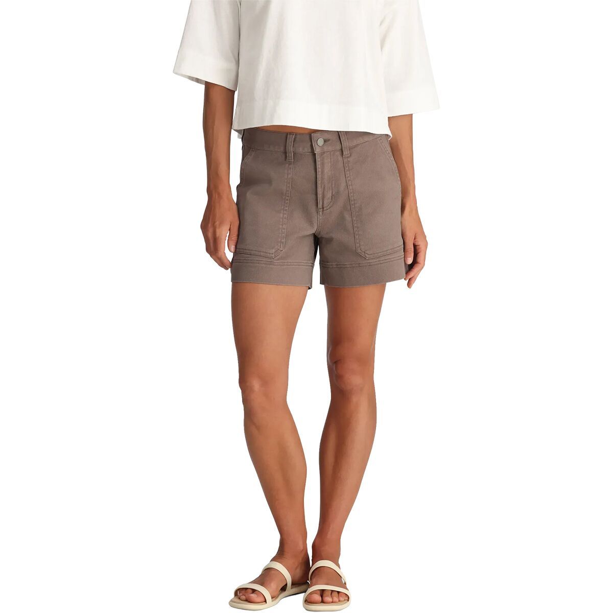 Image of Free Fly Folly Twill Short - Women's Fossil, 12