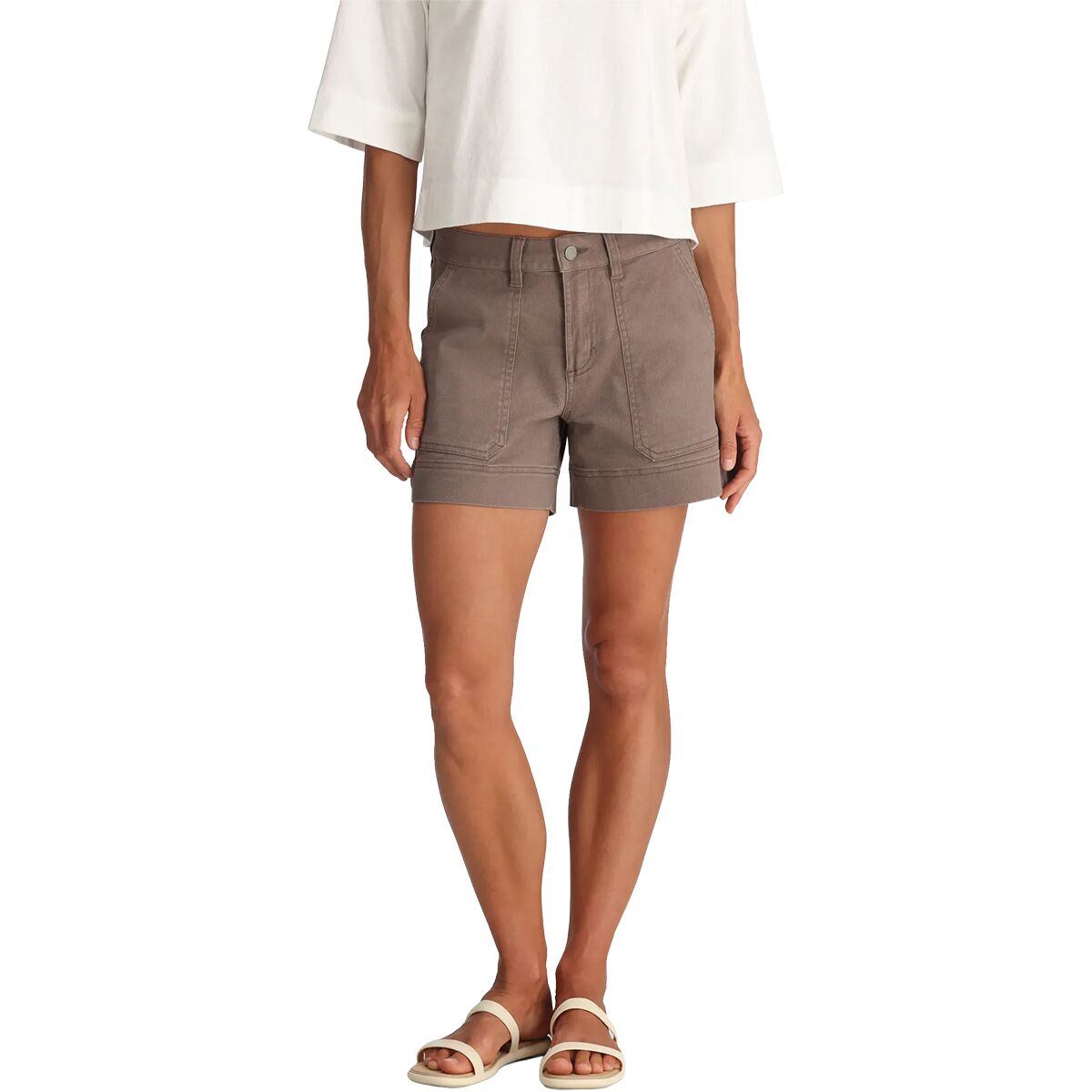 Image of Free Fly Folly Twill Short - Women's Fossil, 14