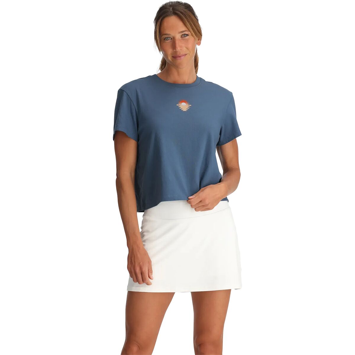 Image of Free Fly Sol y Mar T-Shirt - Women's Pacific Blue, XS