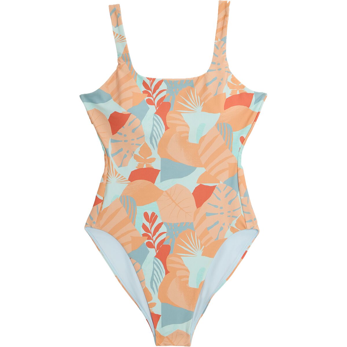 Image of Free Fly Wavebound One-Piece Swim Suit - Women's Calypso Print Light Coral, XL