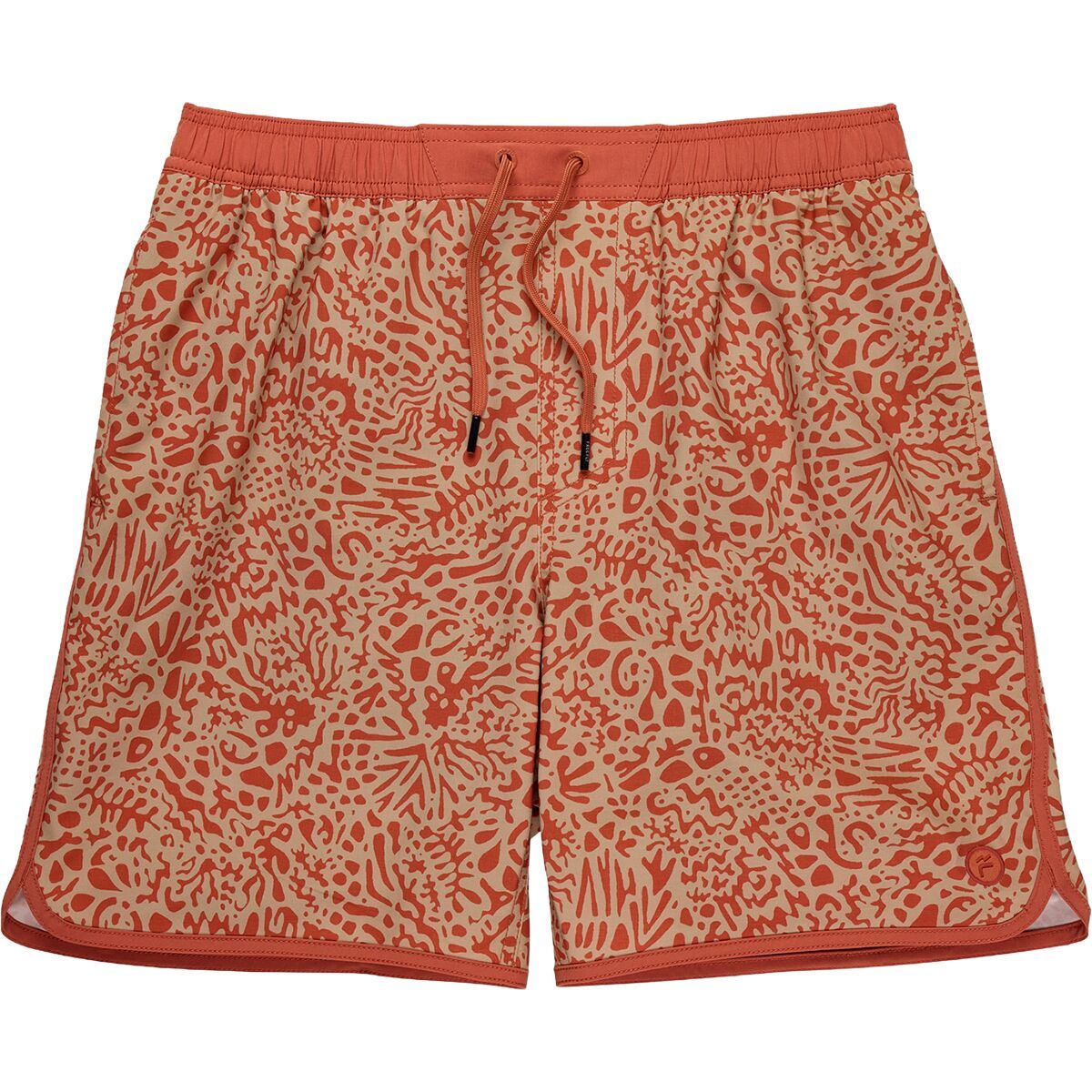 Image of Free Fly Lined Downshore Trunk - Men's Drifter Print Red Clay, L