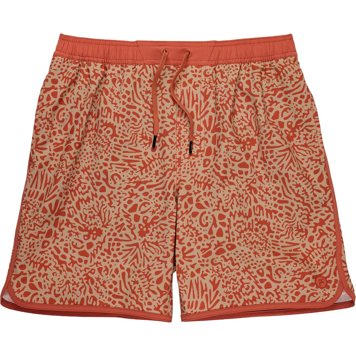 Image of Free Fly Lined Downshore Trunk - Men's Drifter Print Red Clay, XL
