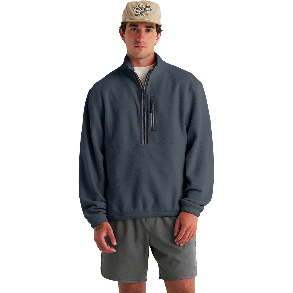 Image of Free Fly Ashridge 1/2-Zip Fleece Jacket - Men's Storm Cloud, S
