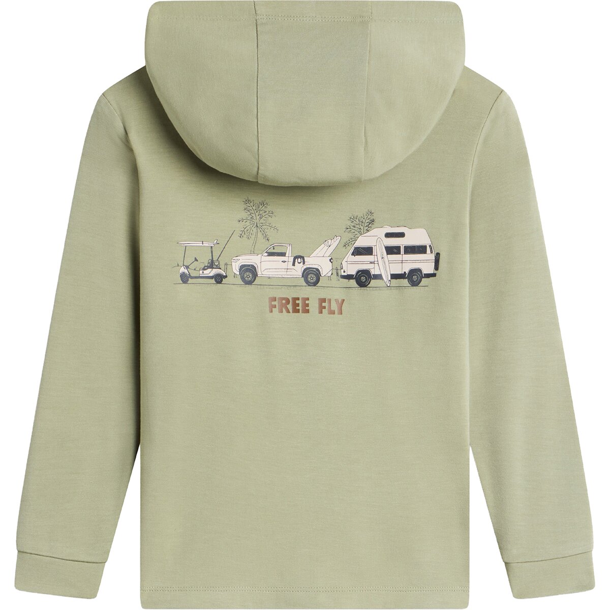 Image of Free Fly Shade Graphic Hoodie - On The Go - Toddlers' Tea, 5T