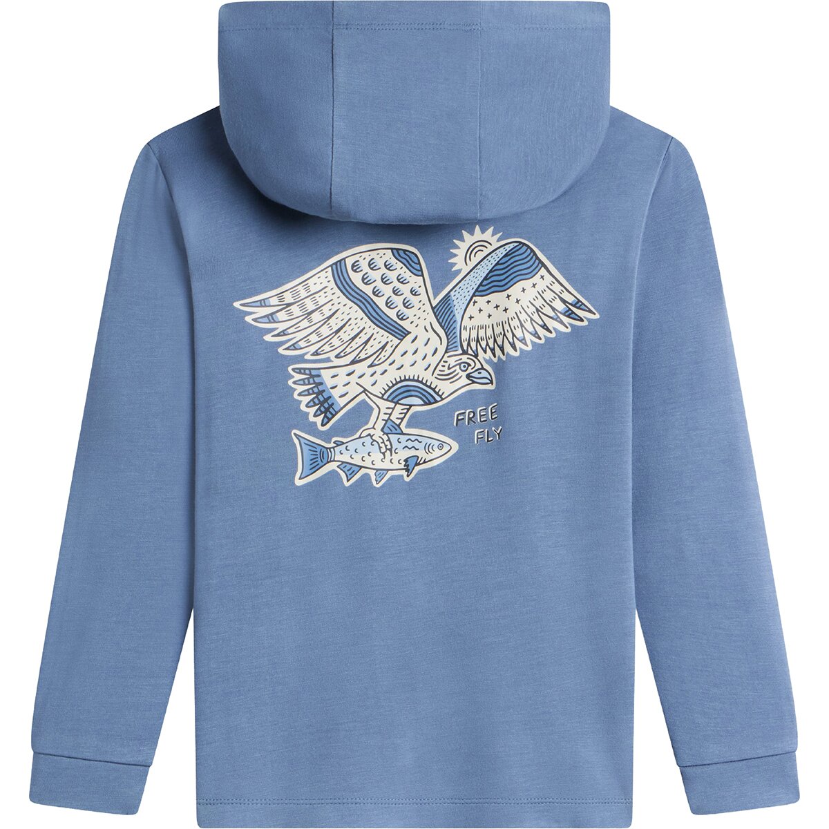 Image of Free Fly Shade Graphic Hoodie - Osprey Catch - Toddlers' Pacific Blue, 4T