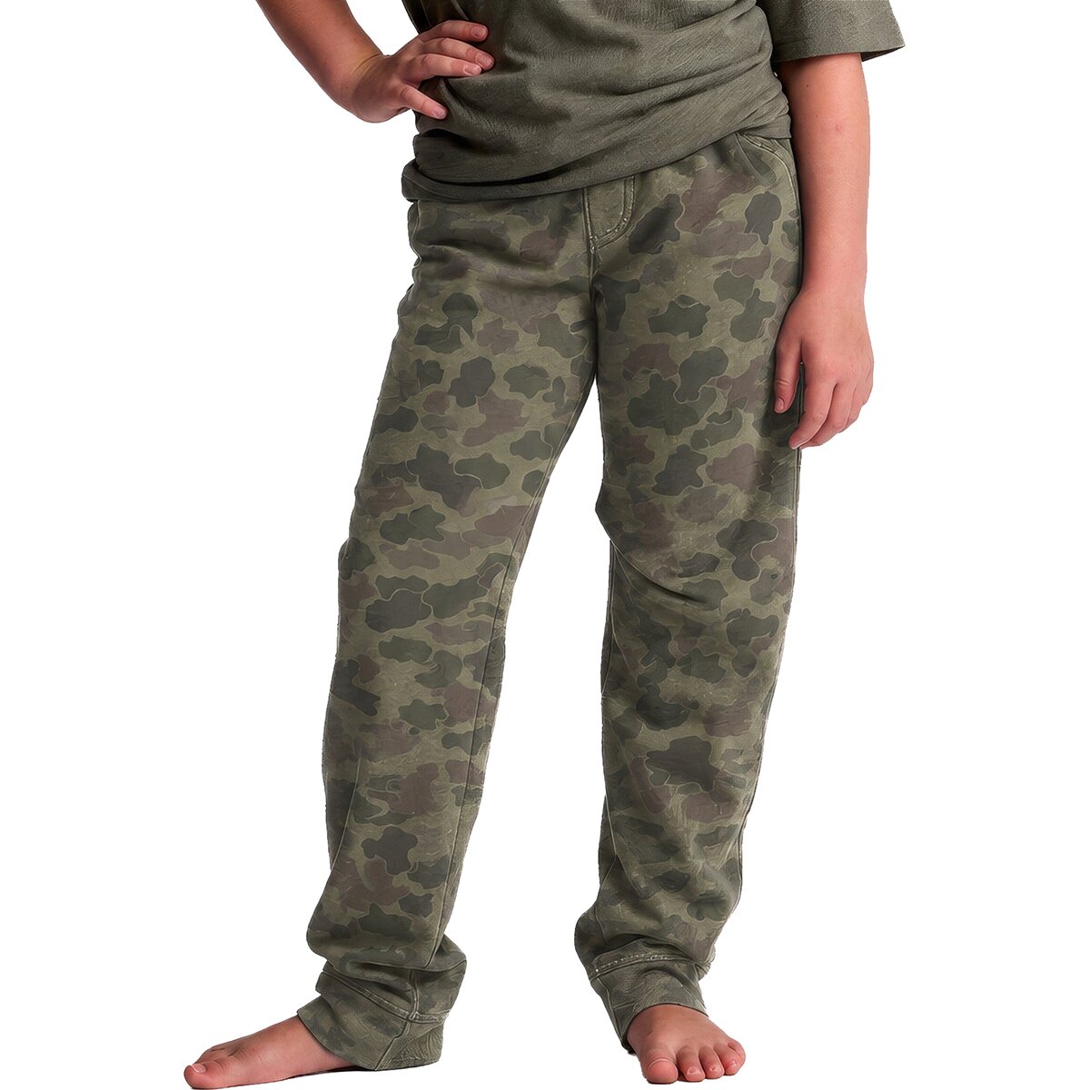 Free Fly Free Fly Fleece Jogger - Kids' Vintage Camo Oil Green, XL - $54.00 at Backcountry.com