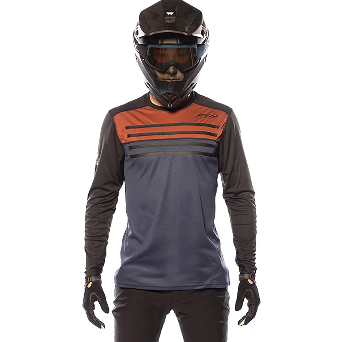 Fasthouse Fasthouse Sidewinder Alloy Long-Sleeve Jersey - Men's Rust/Midnight Navy, M