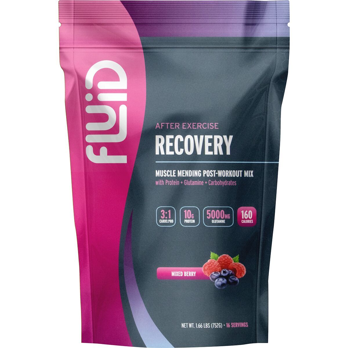 Image of Fluid Recovery Post-Workout Mix Mixed Berry, 16 Servings