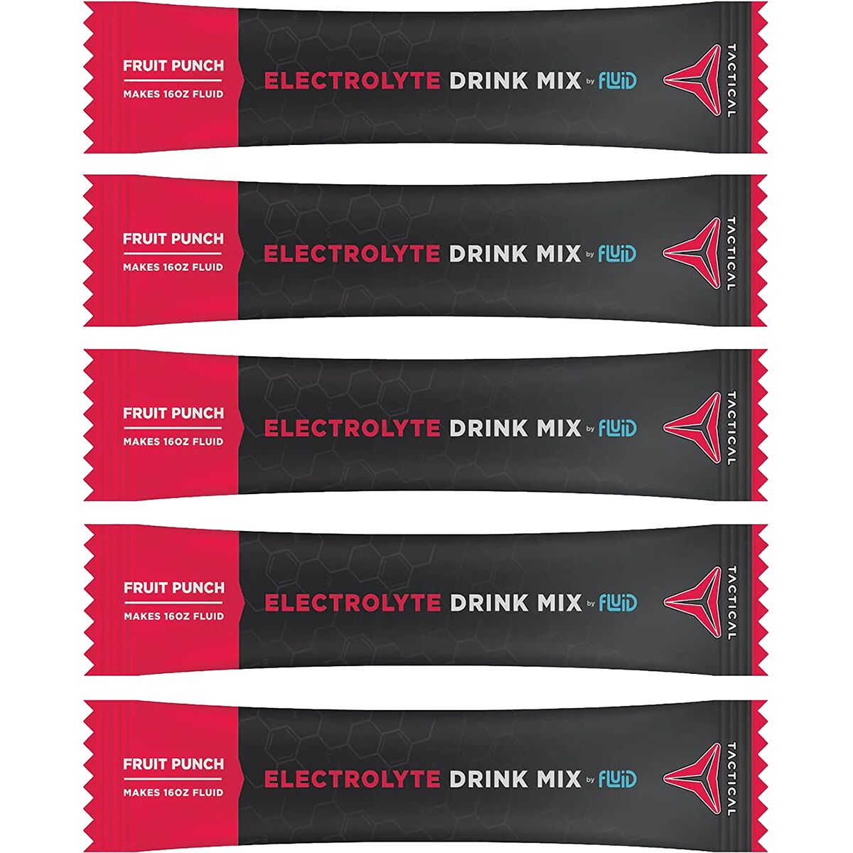 Image of Fluid Tactical Electrolyte Drink Mix Fruit Punch, 25 count