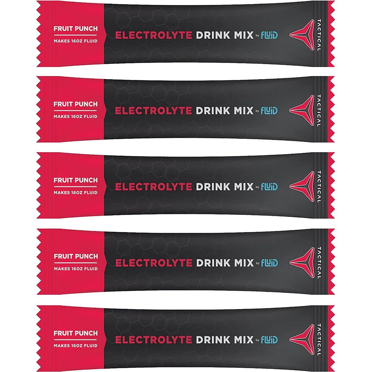 Image of Fluid Tactical Electrolyte Drink Mix Fruit Punch, 25 count