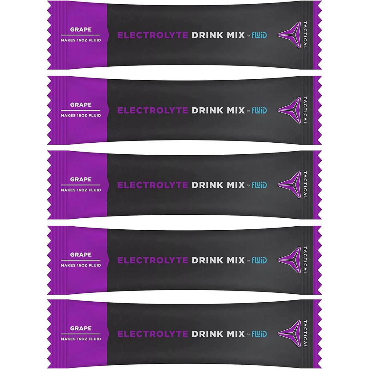 Image of Fluid Tactical Electrolyte Drink Mix Grape, 25 count
