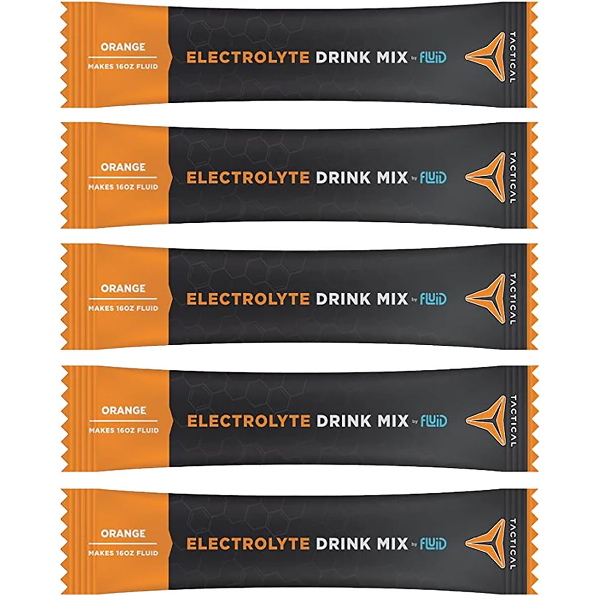 Image of Fluid Tactical Electrolyte Drink Mix Orange, 25 count