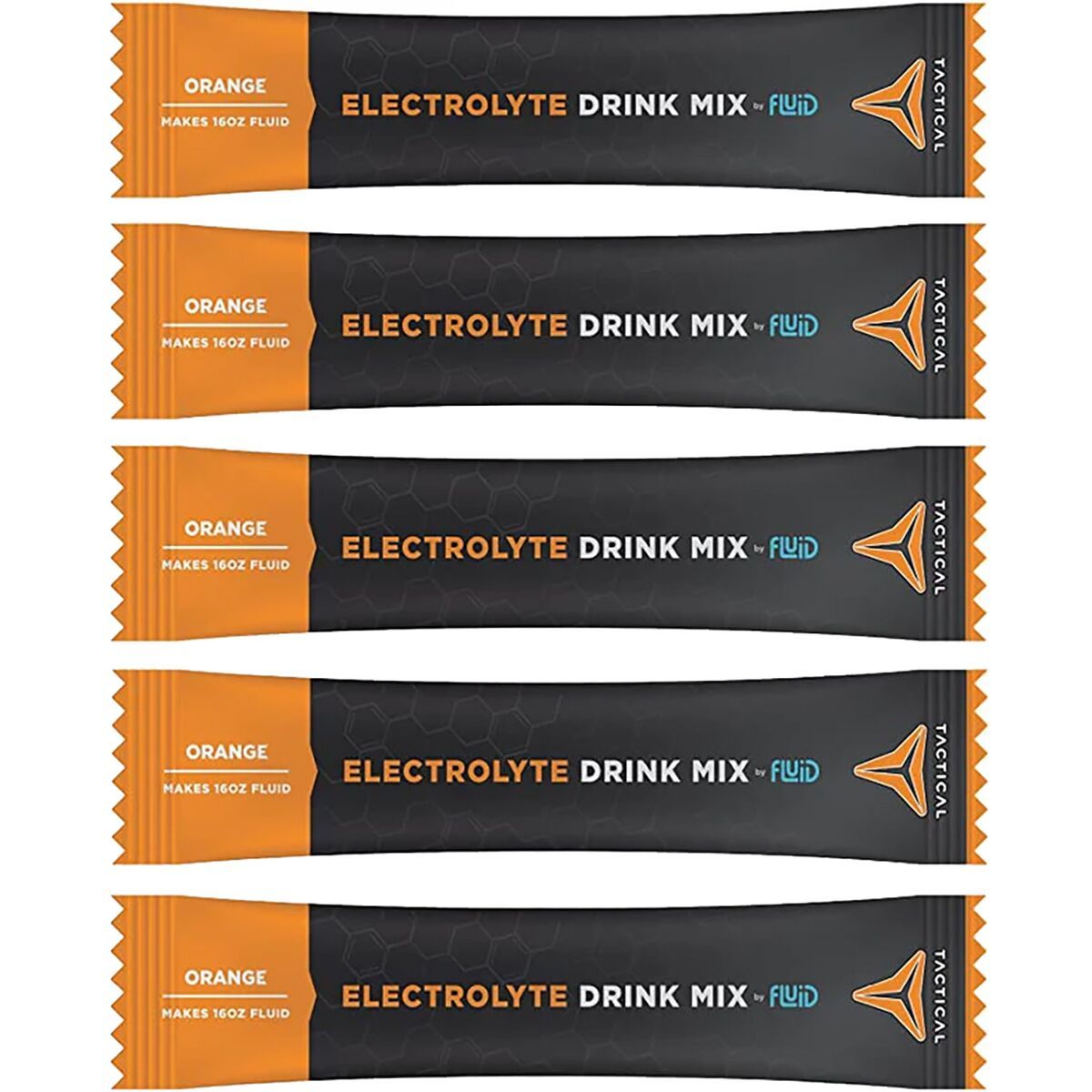 Image of Fluid Tactical Electrolyte Drink Mix Orange, 25 count