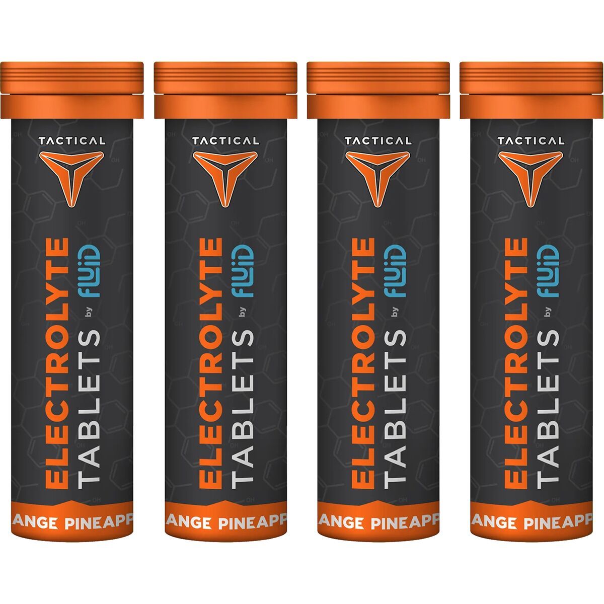 Image of Fluid Tactical Electrolyte Tablets Orange Pineapple, 4 Tubes
