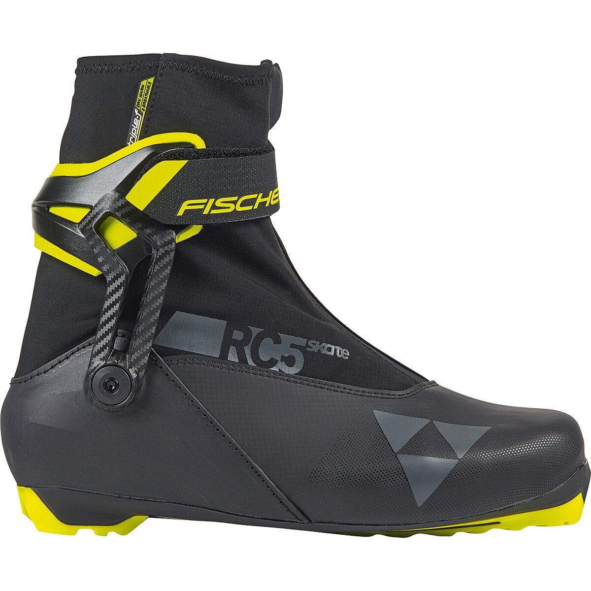 Image of Fischer RC5 Skate Boot - 2026 Black/Yellow, 40.0