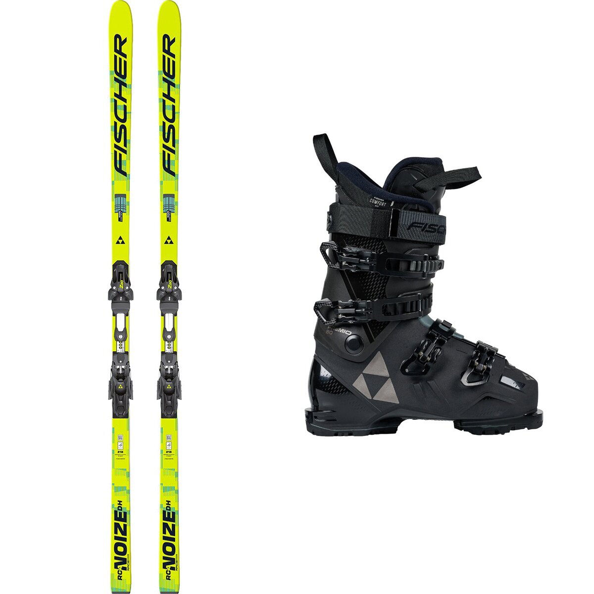 Fischer Fischer RC Pulse Ski + RS9 Binding + Premio 80 Boot - 2027 Black/Yellow/Black, 155cm/27.5 - $643.66 at Backcountry.com