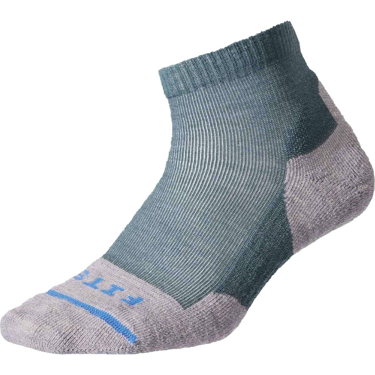 Image of FITS Light Hiker Quarter Socks Dark Forest, S