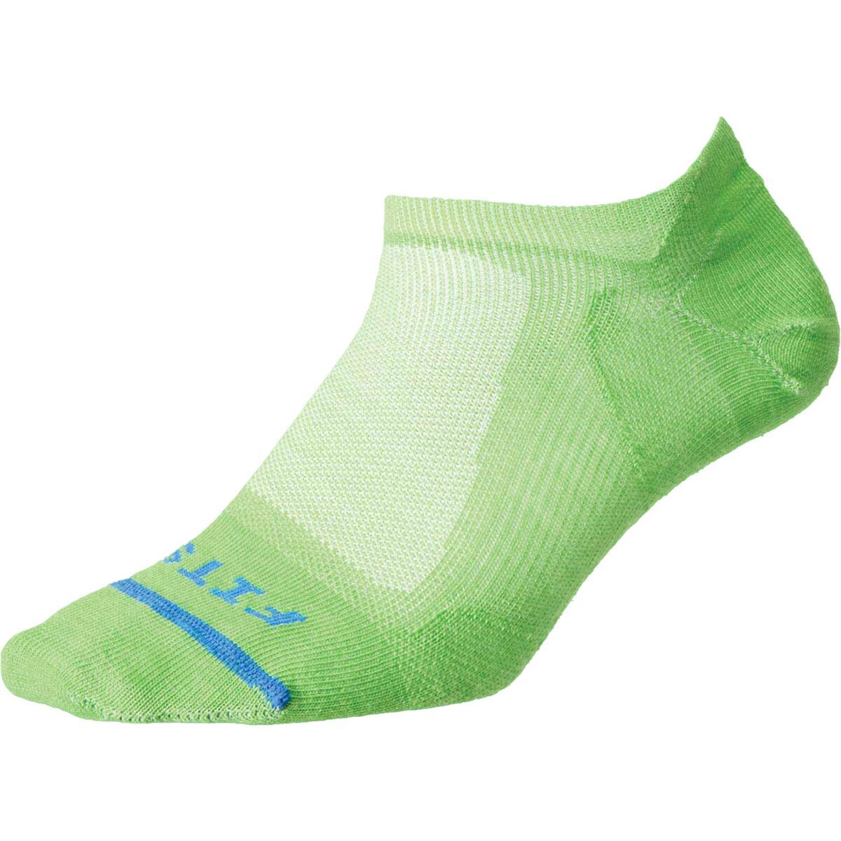 Image of FITS Ultra Light Runner No Show Socks - Men's Green Flash, S