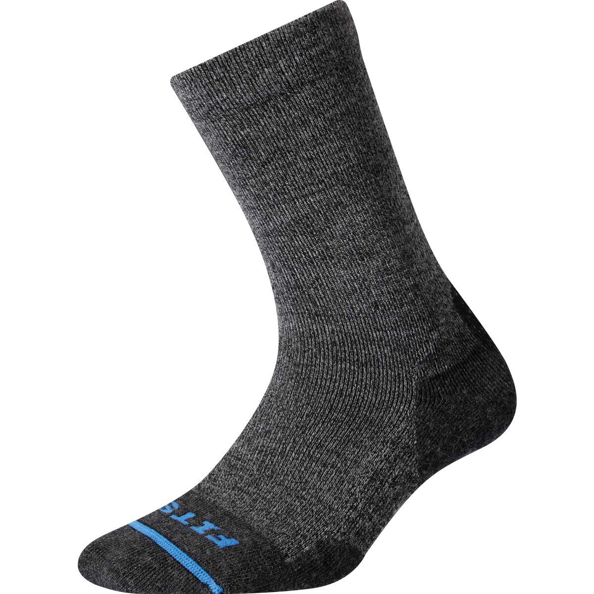 Image of FITS Crew Easy Fit Crew Sock Coal, S