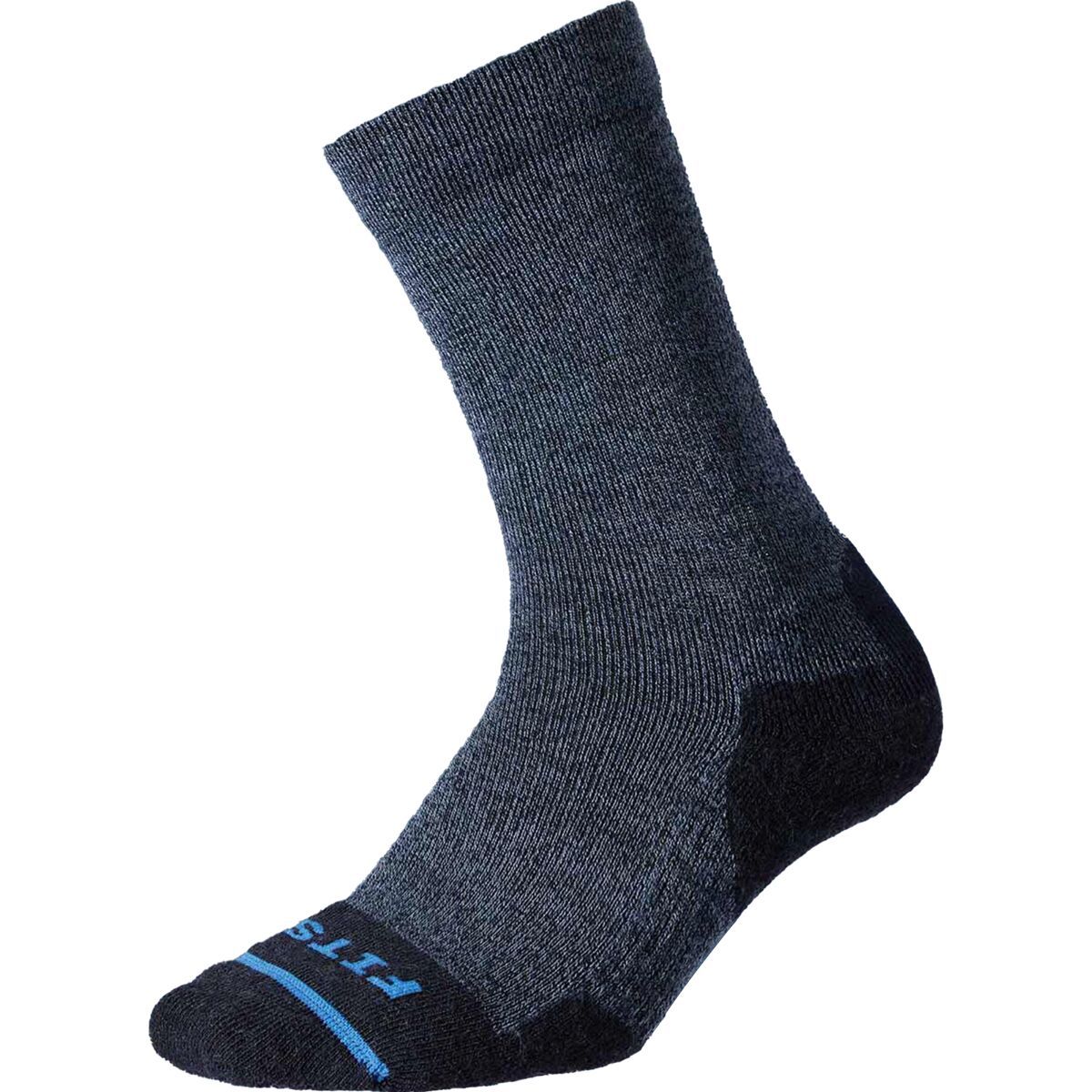 Image of FITS Crew Easy Fit Crew Sock Navy, L