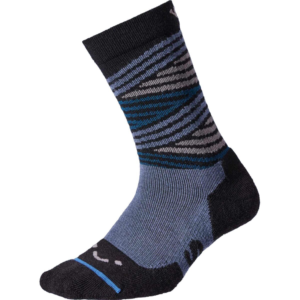 FITS Go With The Flow Crew Original Fit Light Sock Steel Blue, L
