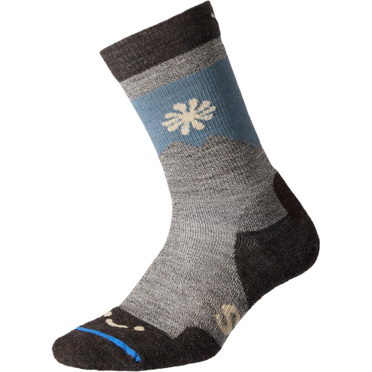 Image of FITS Teton Too Crew Original Fit Light Sock Chestnut, M