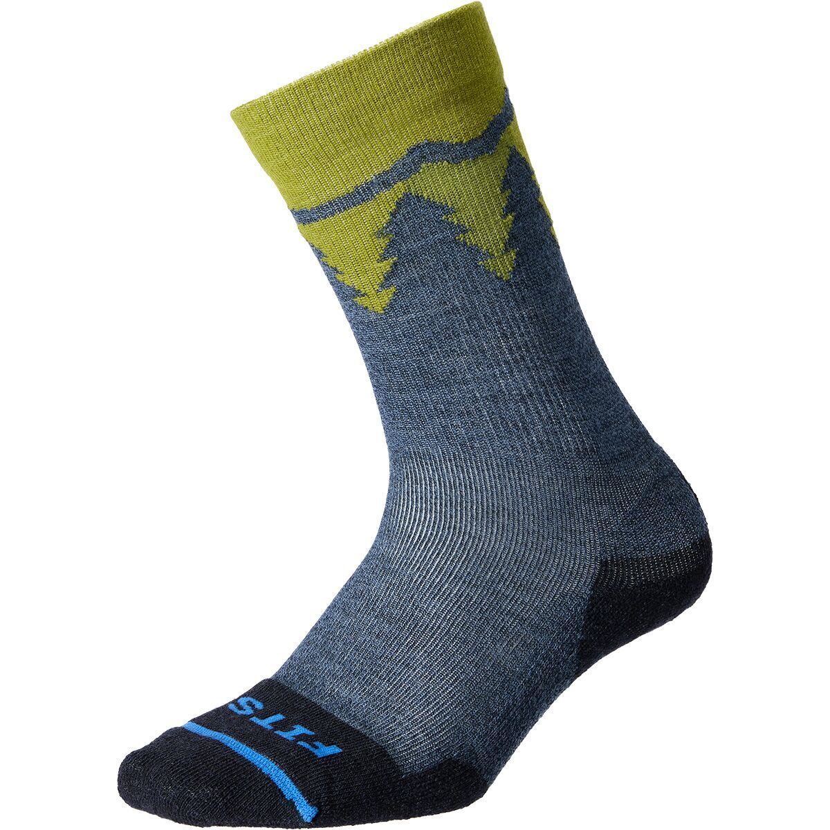 Image of FITS Light Hiker Basalm Crew Socks Navy, M
