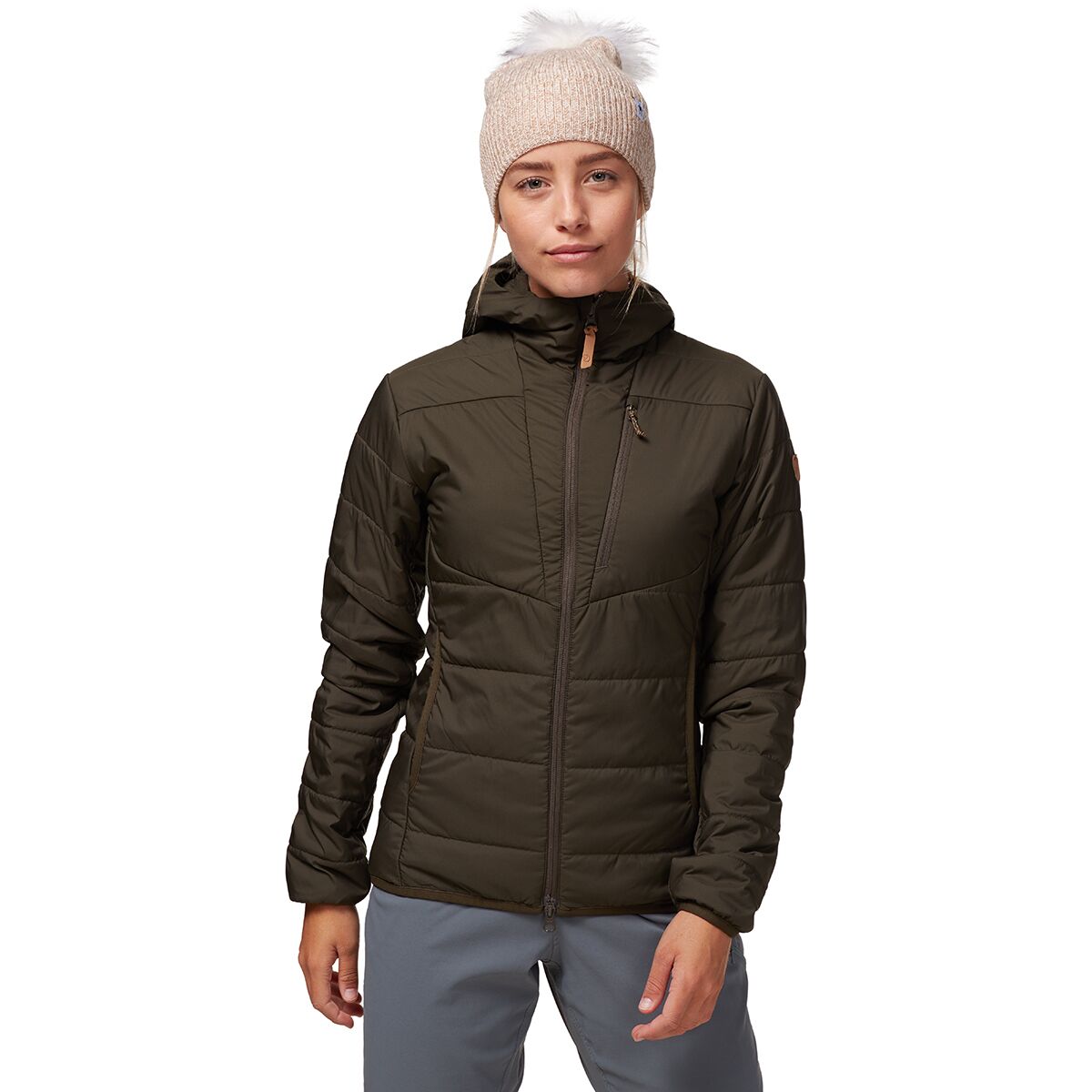 Image of Fjallraven Keb Loft Insulated Hooded Jacket - Women's Deep Forest, XS