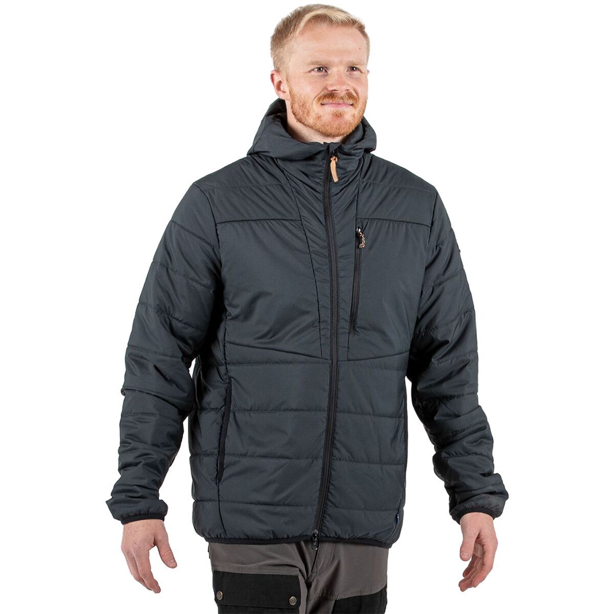 Image of Fjallraven Keb Padded Hooded Jacket - Men's Black, L
